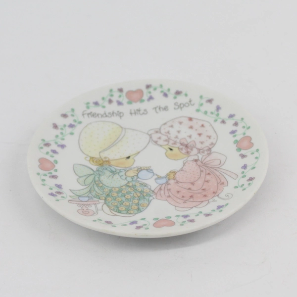  1992 Enesco Precious Moments Friendship Hits The Spot 4” Plate 