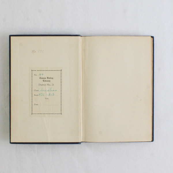 Antique 1912 Book Correct Pronunciation by Julian W Abernethy Hardcover Ex-Lib