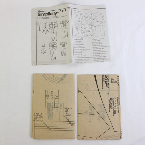 Simplicity Theresa LaQuey 8114 Steam Punk Costumes Womens Size H5 (6,8,10,12,14)