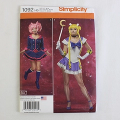 Simplicity Andrea Schewe 1092 Japanese/Anime Costumes Womens Size H5 (6-14) 2015