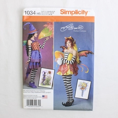 Simplicity Amy Brown 1034 Fantasy Fairy Costumes Women's Size H5 (6,8,10,12,14)