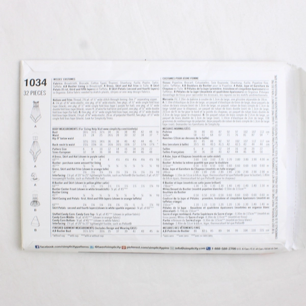 Simplicity Amy Brown 1034 Fantasy Fairy Costumes Women's Size H5 (6,8,10,12,14)