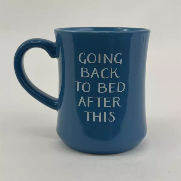 Opalhouse Going Back To Bed After This Blue Stoneware Coffee Mug Cup