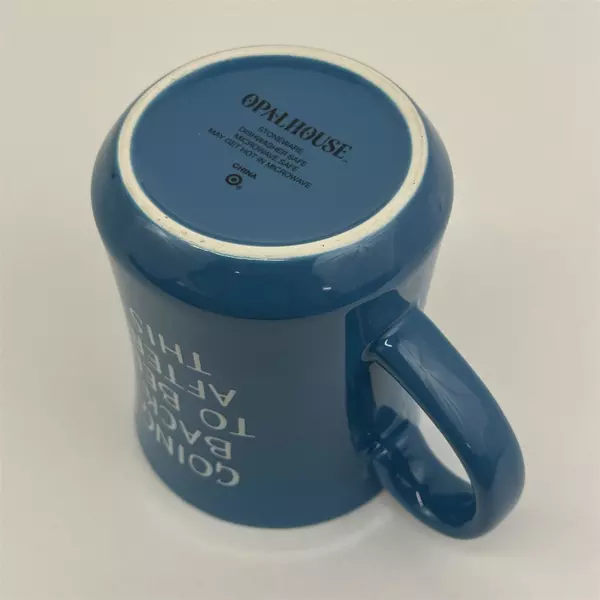 Opalhouse Going Back To Bed After This Blue Stoneware Coffee Mug Cup