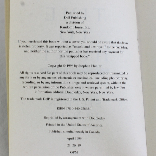 Time to Hunt by Stephen Hunter 1998 Paperback Pre-Owned Condition