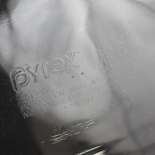 Vintage PYREX 2 Qt Baking Dish 232-R Clear Glass 2 x 7.5 x 15 