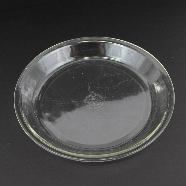 Vintage Anchor Hocking Fire King Clear Glass 10" Pie Plate #462
