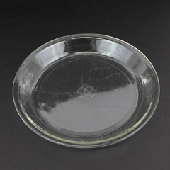 Vintage Anchor Hocking Fire King Clear Glass 10" Pie Plate #462