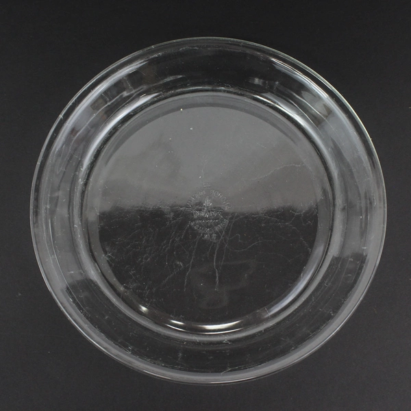 Vintage Anchor Hocking Fire King Clear Glass 10" Pie Plate #462