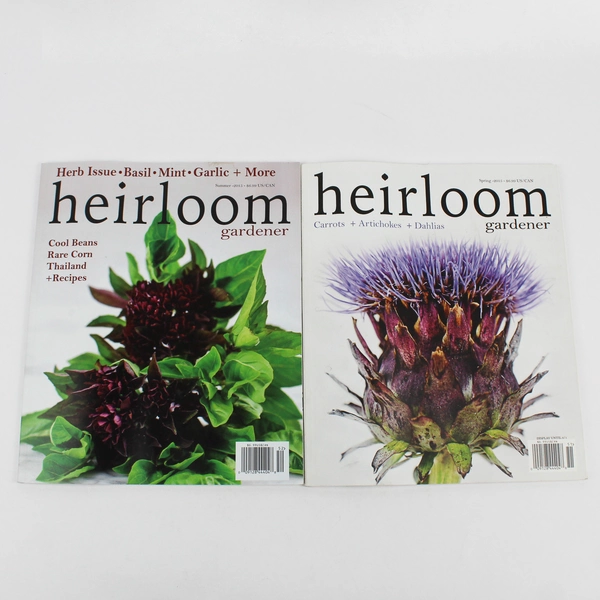 Lot of 2 Heirloom Gardener Magazines Spring and Summer 2015 Good Condition