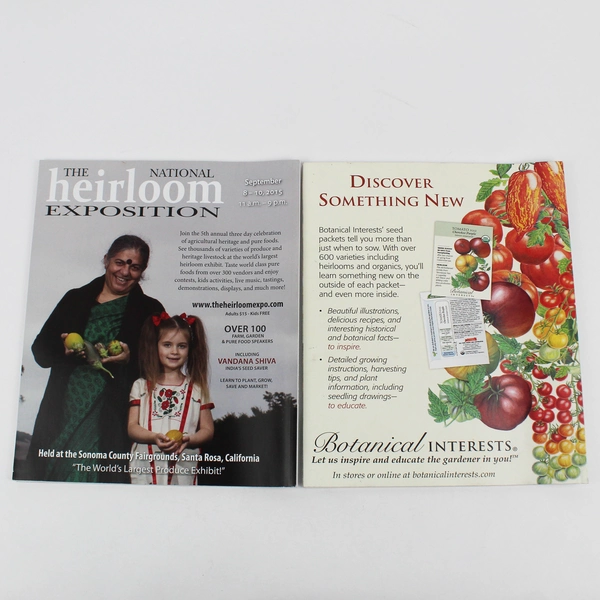 Lot of 2 Heirloom Gardener Magazines Spring and Summer 2015 Good Condition