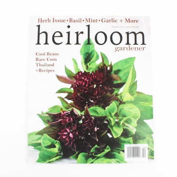 Lot of 2 Heirloom Gardener Magazines Spring and Summer 2015 Good Condition