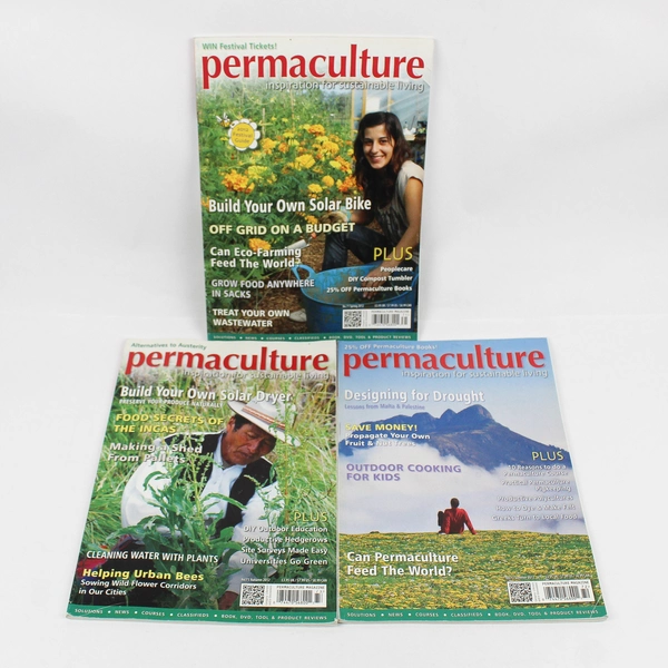 Lot of 3 Permaculture Magazines Sustainable Living Spring Summer Autumn 2012
