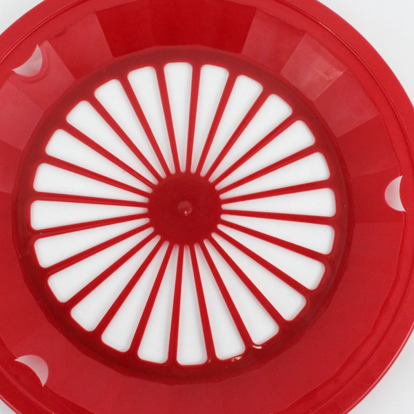 Set of 10 Classic Red 10.25" Plastic Paper Plate Holders