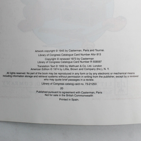 The Adventures of Tintin Red Rackham's Treasure by Herge Graphic Novel 1974 PB