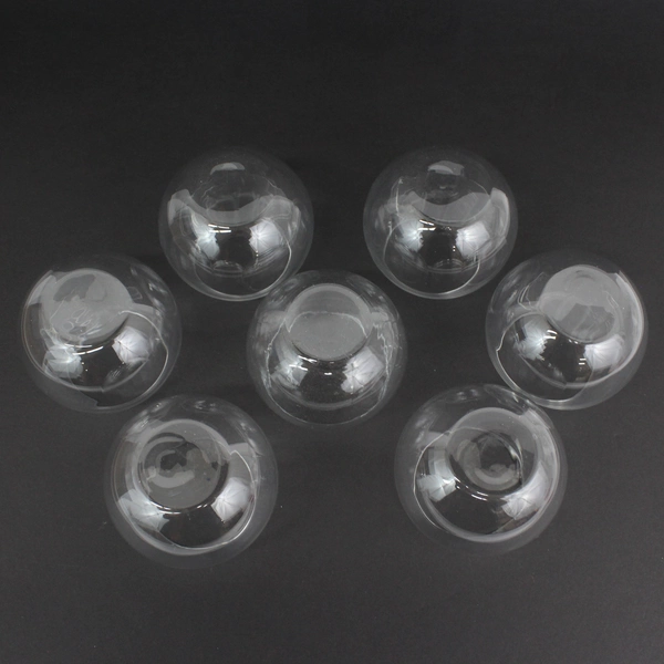 Set of 7 Clear Stemless Wine Glasses 3.75 Inch