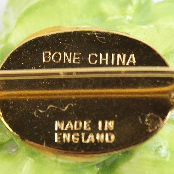 Vintage Dainty Bone China Pansy And Rose Cluster Brooch Made in England