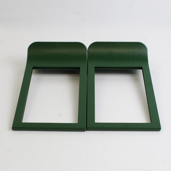 Lot of 2 IKEA FIESTAD Green Double-Sided Plastic Standing Photo Frame 4x6 6x4