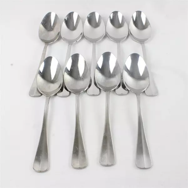 Set of 9 Towle Oval Place Soup Spoons Stainless 7.75in