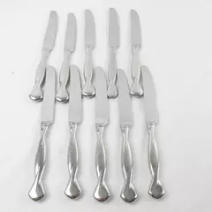 Set of 10 Oneida Torsade New French Hollow Stainless Steel Knives