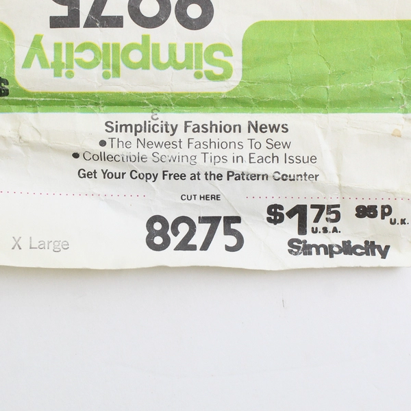 Vtg Simplicity 8275 Everybody Robes Patterns Unisex Adult Size X Large (1977)