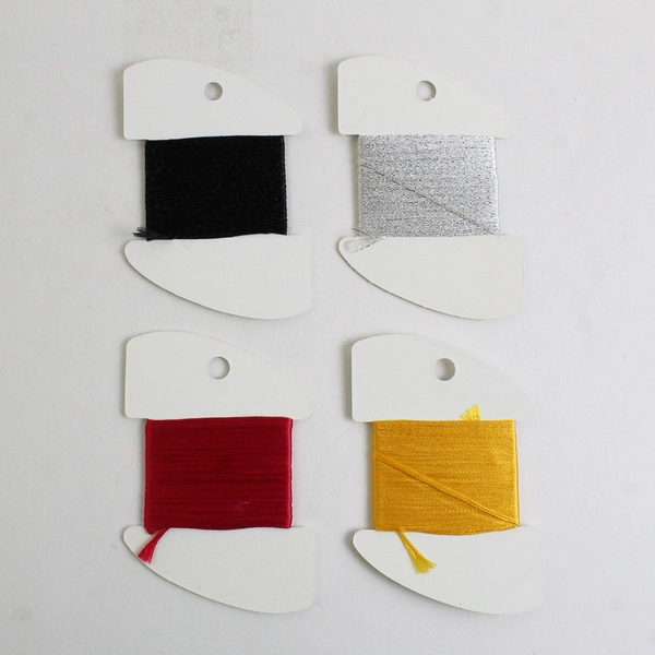 New Lot 4 Neon Rays Needlepoint Ribbon - 2 sparkling, 10 Yds. ea. Asst'd Colors