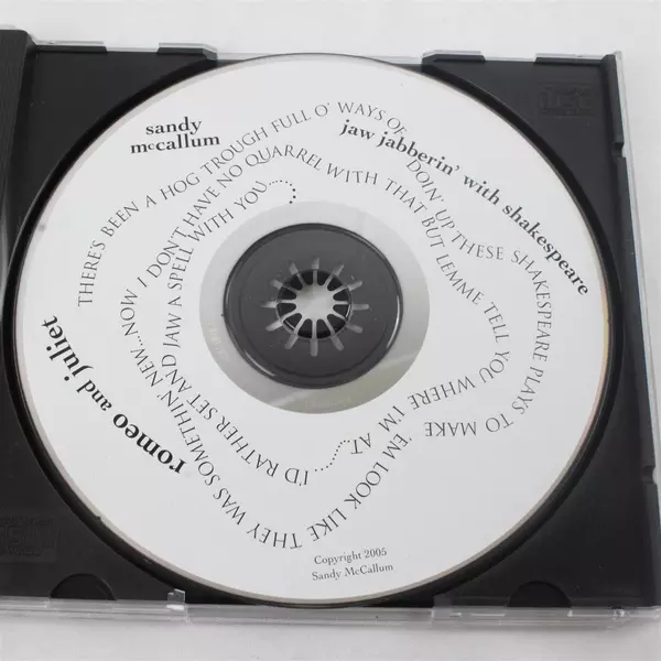Romeo & Juliet Jaw Jabberin w Shakespeare Vtg Audio CD Sandy McCallum Romance
