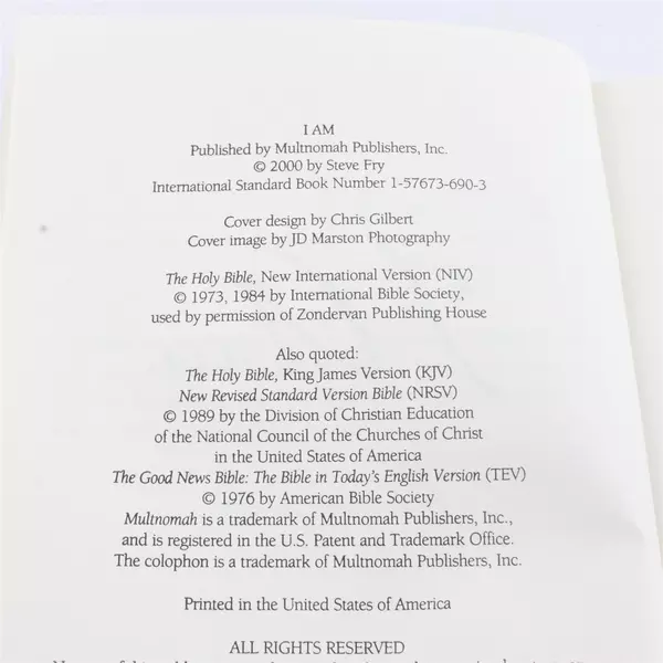 I Am: The Unveiling of God Paperback Book