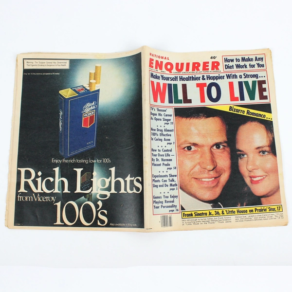 Vintage Lot Of 4 National Enquirer Gossip Magazine Tabloids 1980