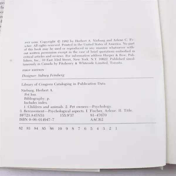 Pet Loss: A Thoughtful Guide for Adults & Children Hardcover 