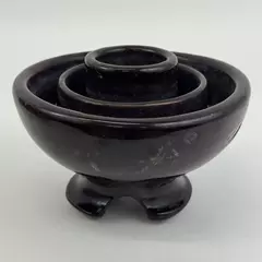 Vintage SBT Brown 7" Ceramic Telephone Insulator