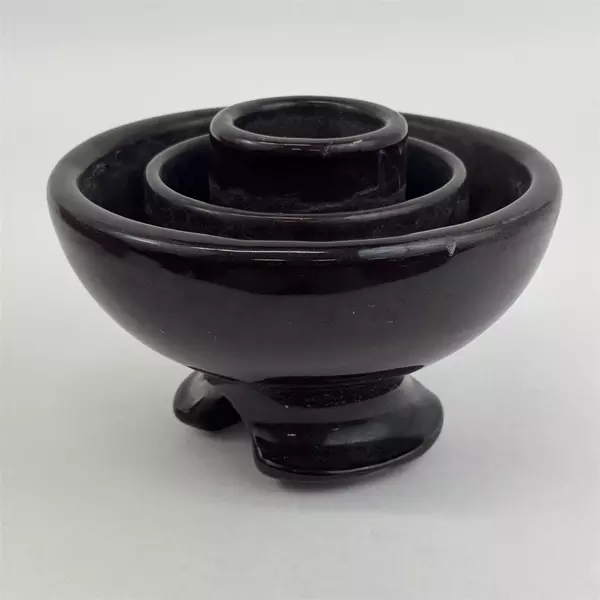 Vintage SBT Brown 7" Ceramic Telephone Insulator