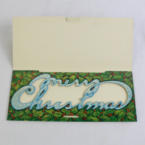 Vintage 1989 Smithsonian Institution Blank Slimline Christmas Card