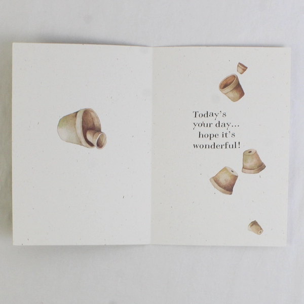 Vintage 1995 Hallmark Marjolein Bastin Birthday Card with Envelope