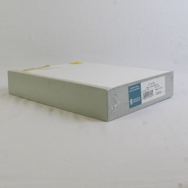 Williamhouse Brilliant Announcement 52 Invitations & Tissue Nu-White #370 Vellum