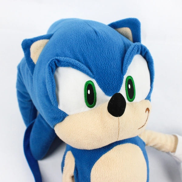 Sega Sonic the Hedgehog Accessory Innovations Unisex 12.5” Plush Backpack Blue