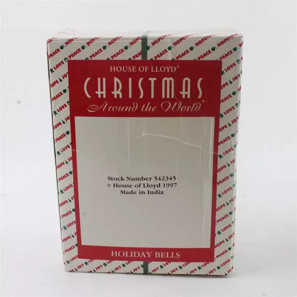 House of Lloyd Christmas Around the World Holiday Bells Door Hanger 1997