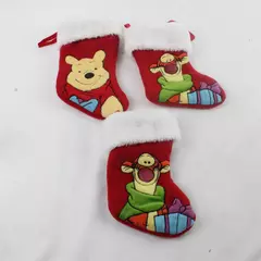 Lot of 3 Disney Winnie the Pooh (1) & Tigger(2) 8" Embroidered Mini Stockings