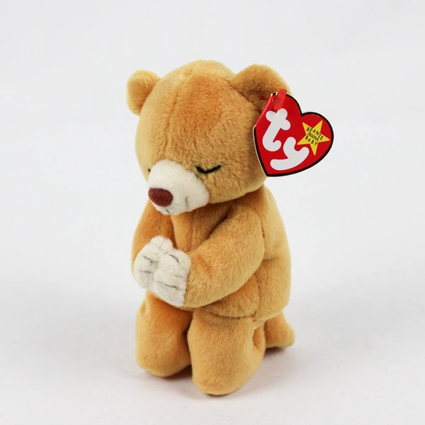 TY Beanie Babies Hope 1999 Praying Bear W/ Ear Tag Error 1998 Plush Doll Toy