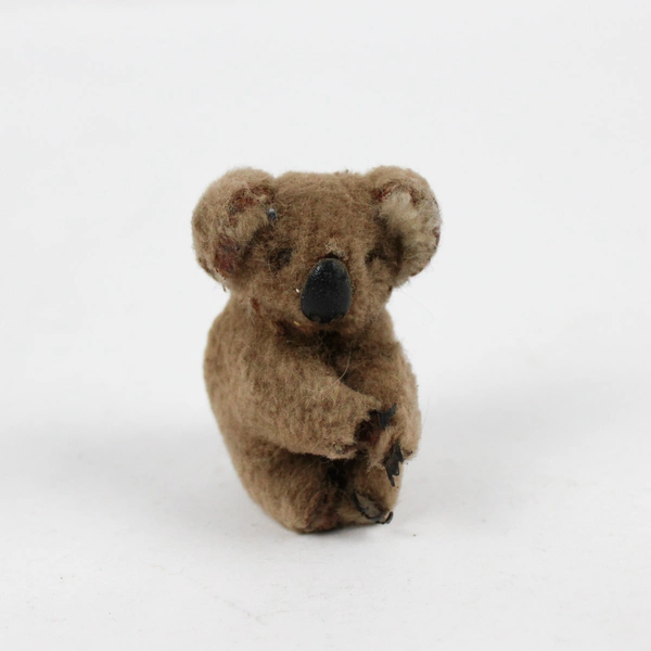 Lot of 5 Vintage Flocked Animals Dollhouse Accessories