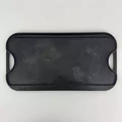 Vintage Used Cast Iron Metal Lodge Pro Grid Iron USA Reversible Grill Pan