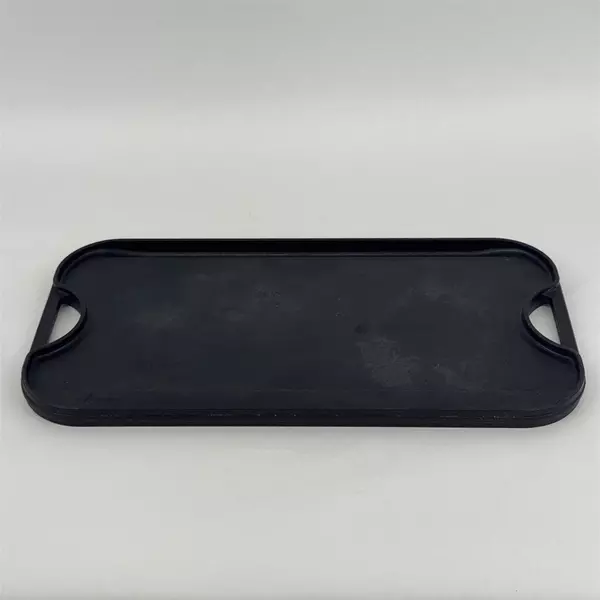 Vintage Used Cast Iron Metal Lodge Pro Grid Iron USA Reversible Grill Pan