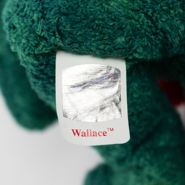 TY Beanie Babies Wallace 1999 Green Bear W/ Scarf W/ Tag Plush Doll Toy