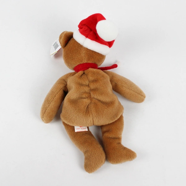 TY Beanie Babies 1997 Teddy Holiday Christmas Brown Bear W/ Tag Plush Toy