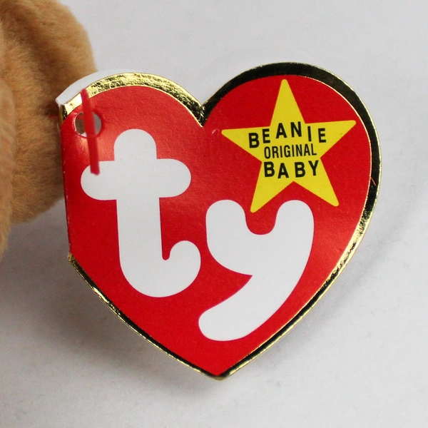 TY Beanie Babies 1997 Teddy Holiday Christmas Brown Bear W/ Tag Plush Toy