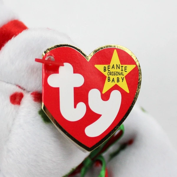 TY Beanie Babies 1998 Teddy Holiday Christmas Holly Bear W/ Tag Plush Toy