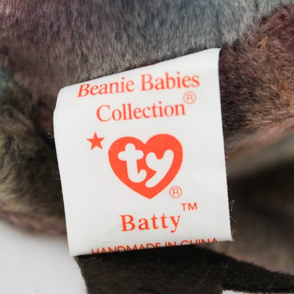 Ty Beanie Babies Batty 1998 Purple Bat With Ear Tag Error 1996 Plush Doll Toy