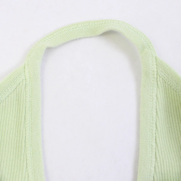 Brandy Melville Green Ribbed Cropped Tank Top Women's XS/S