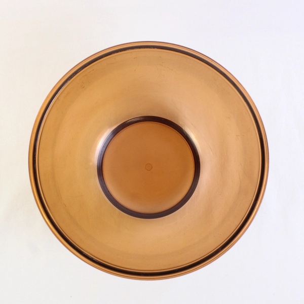 Lot Of 3 Dansk Designs Gunnar Cyren Amber Melamine Plastic Salad Bowl & 2 Spoons