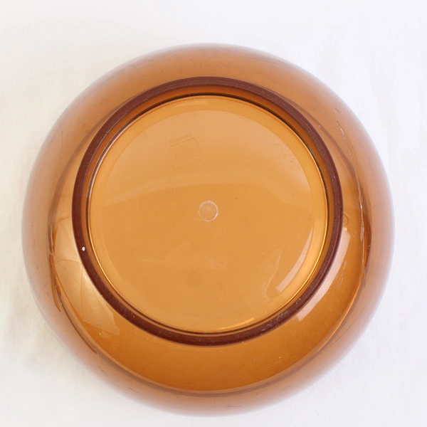 Lot Of 3 Dansk Designs Gunnar Cyren Amber Melamine Plastic Salad Bowl & 2 Spoons